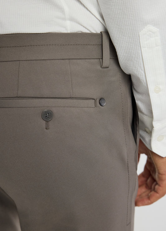 Tech Cotton Stretch Slim Pants Sepia