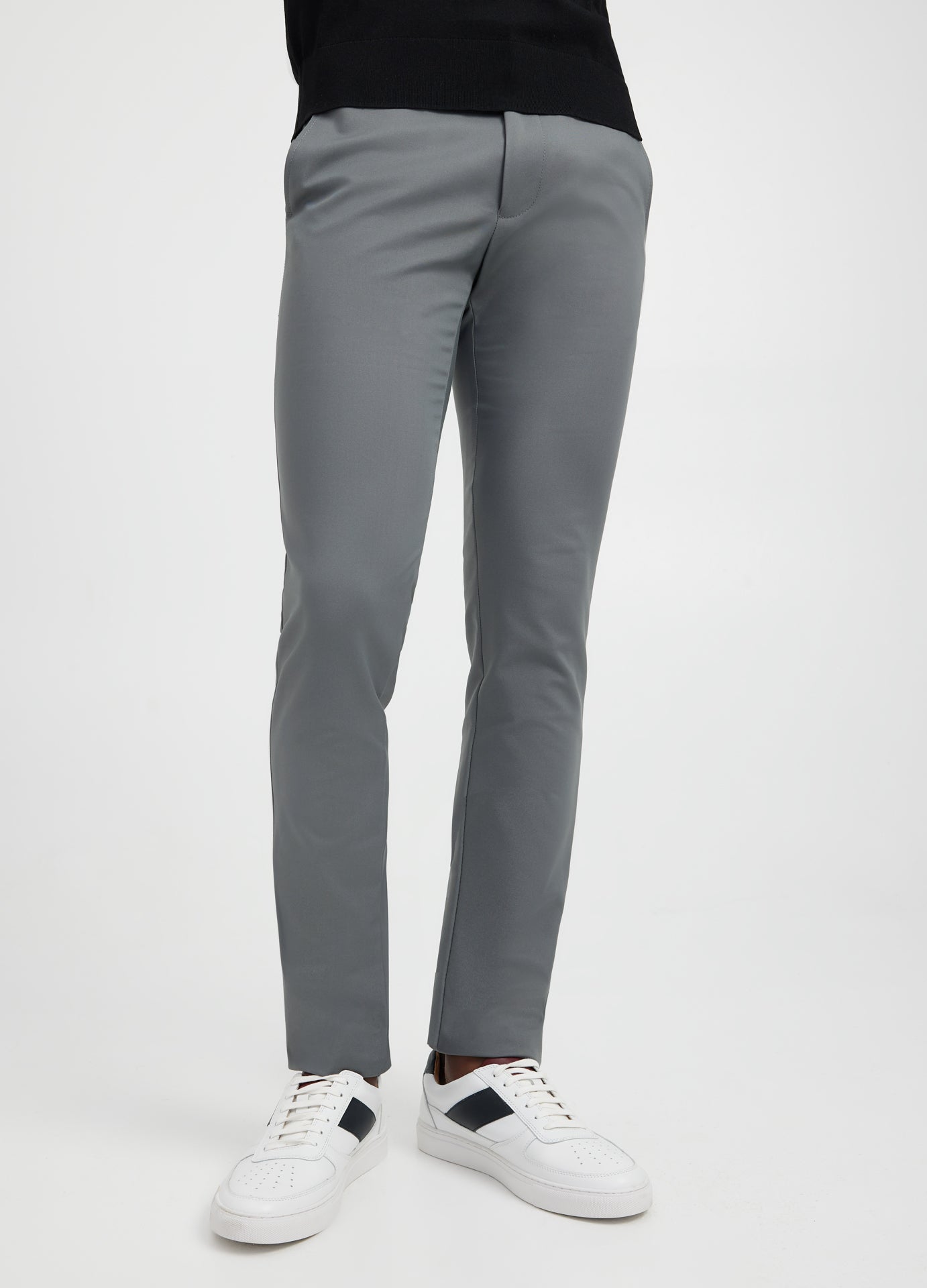 Tech Cotton Stretch Slim Pant Slate