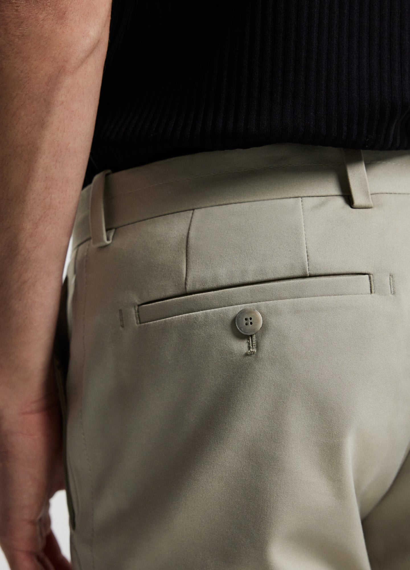 Tech Cotton Stretch Slim Pant Stone