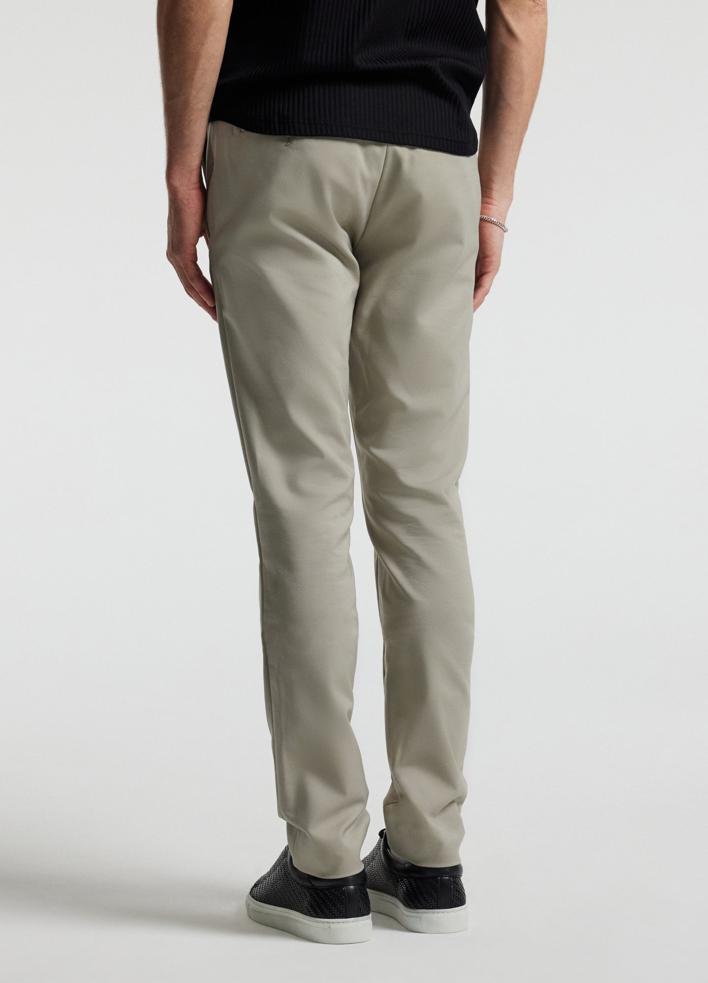 Tech Cotton Stretch Slim Pant Stone