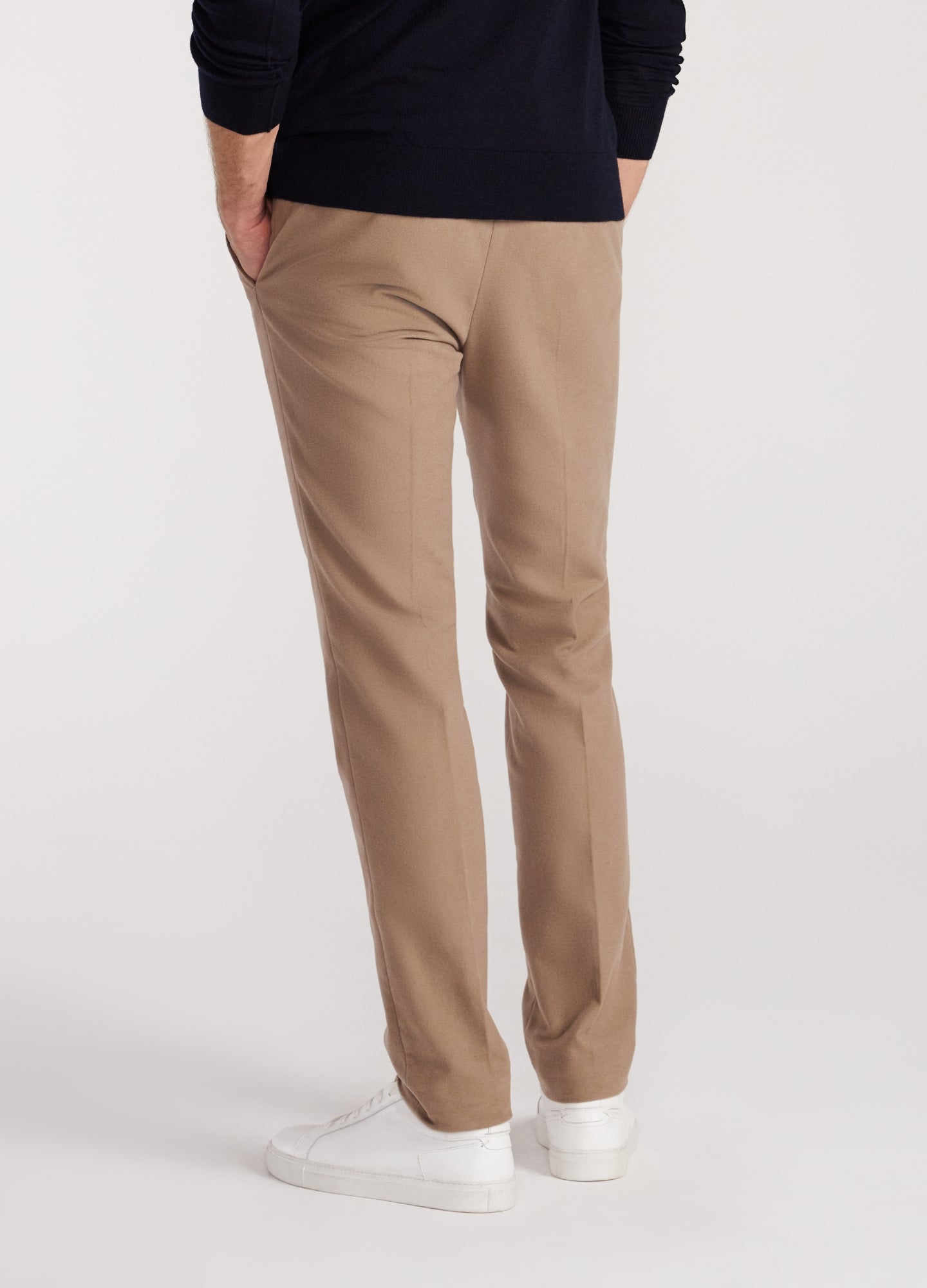 Stretch Cotton Moleskin Pants Neutral