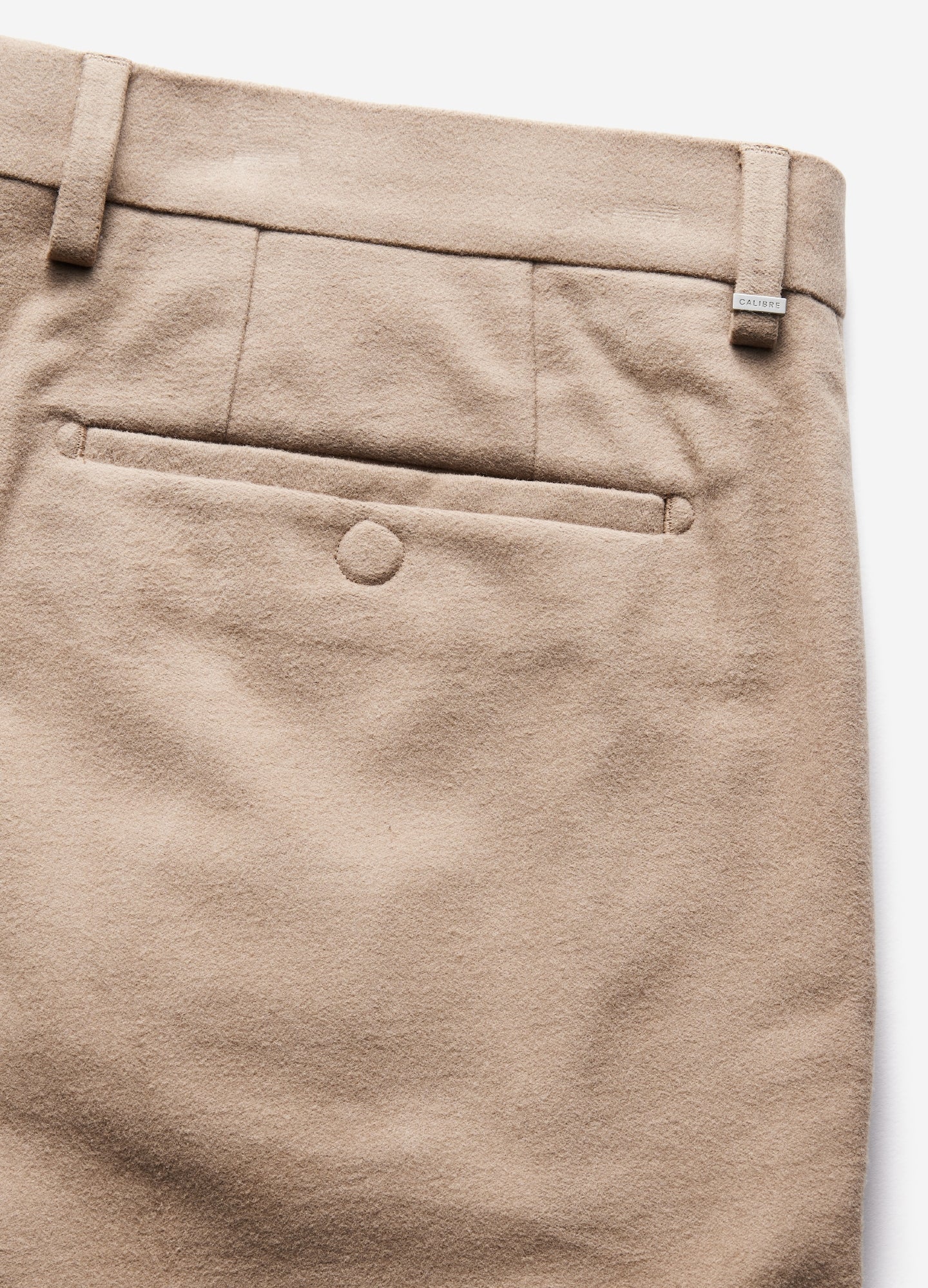 Stretch Cotton Moleskin Pants Neutral