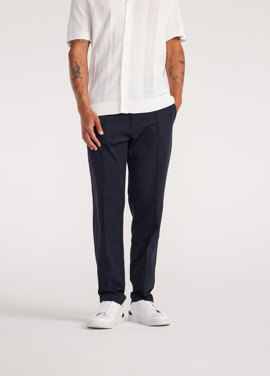Performance Pintucked Pants Navy