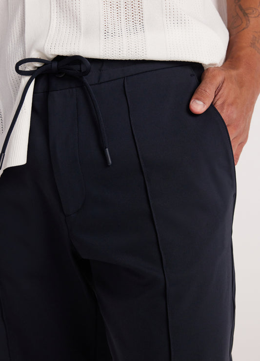 Performance Pintucked Pants Navy