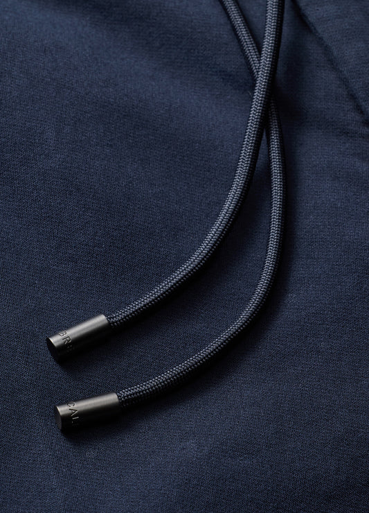 Dobby Denim Drawstring Pants Navy
