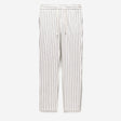 Striped Drawstring Pants White