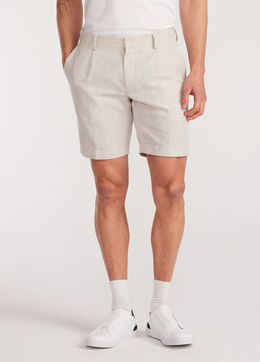 Cotton Twill Shorts Natural