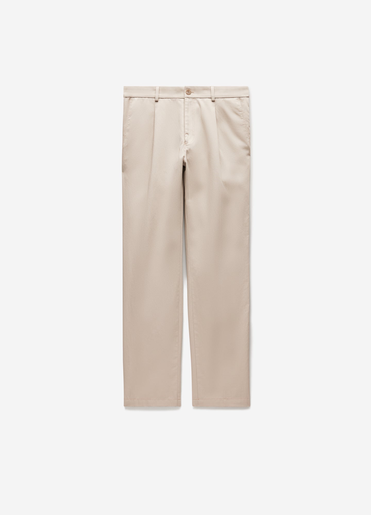 Soft Twill Elastic Waist Pants Fawn