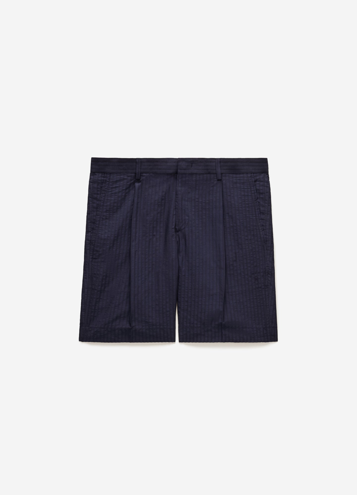 Soft Seersucker Shorts Navy