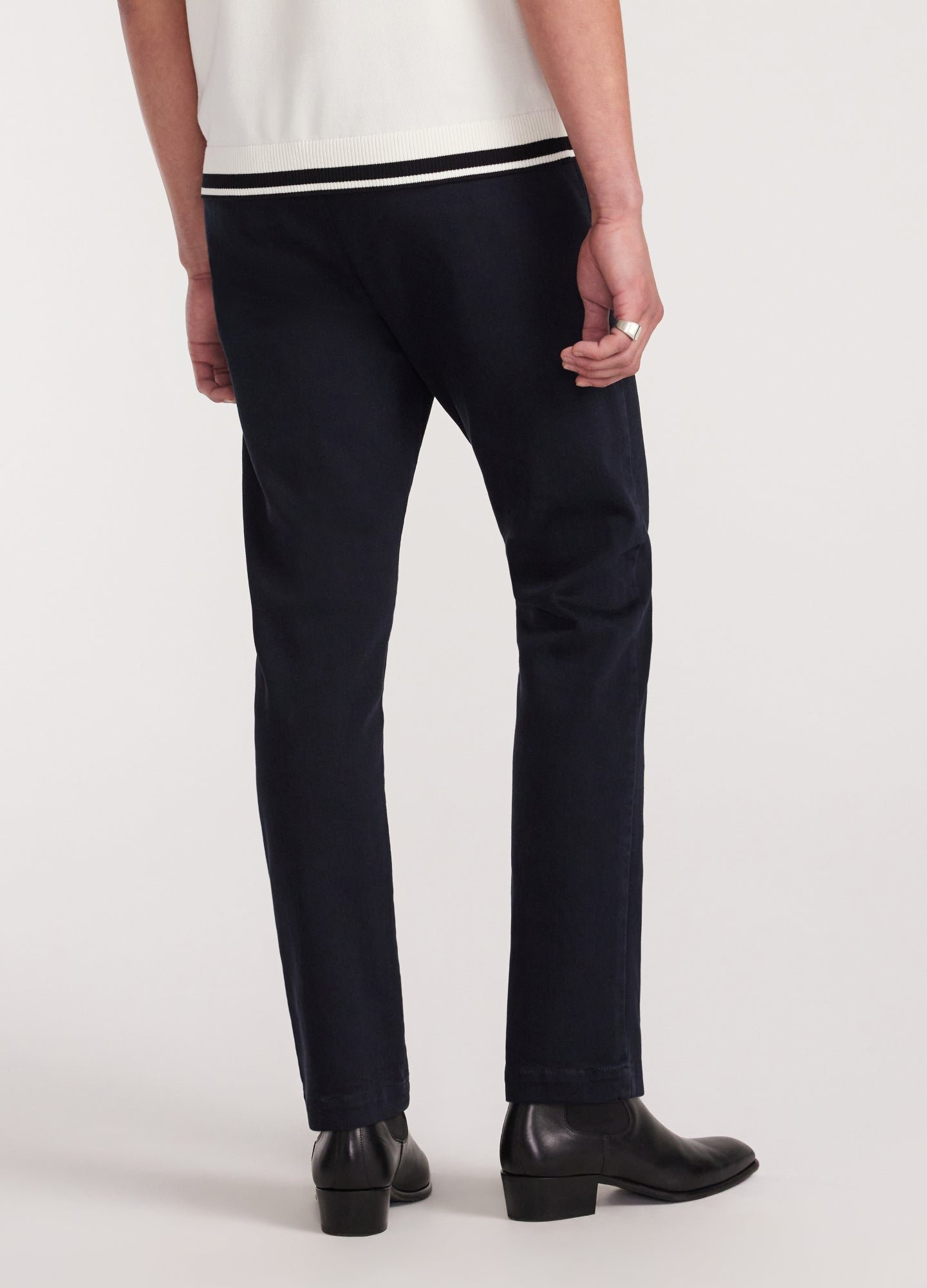 Slim Tapered Denim Pants Navy