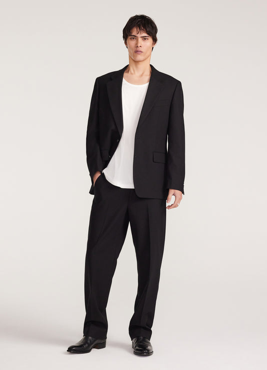 Relaxed Fit Cotton Pants Black