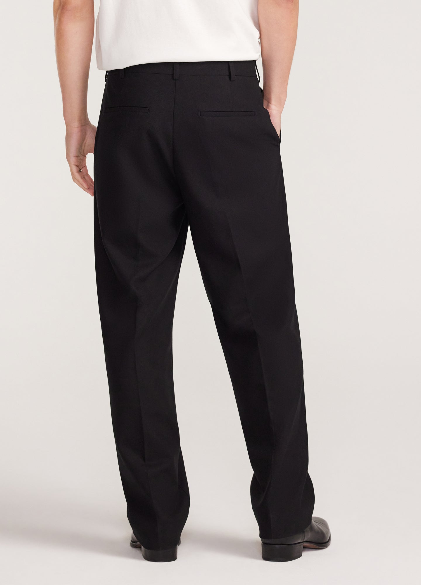 Relaxed Fit Cotton Pants Black