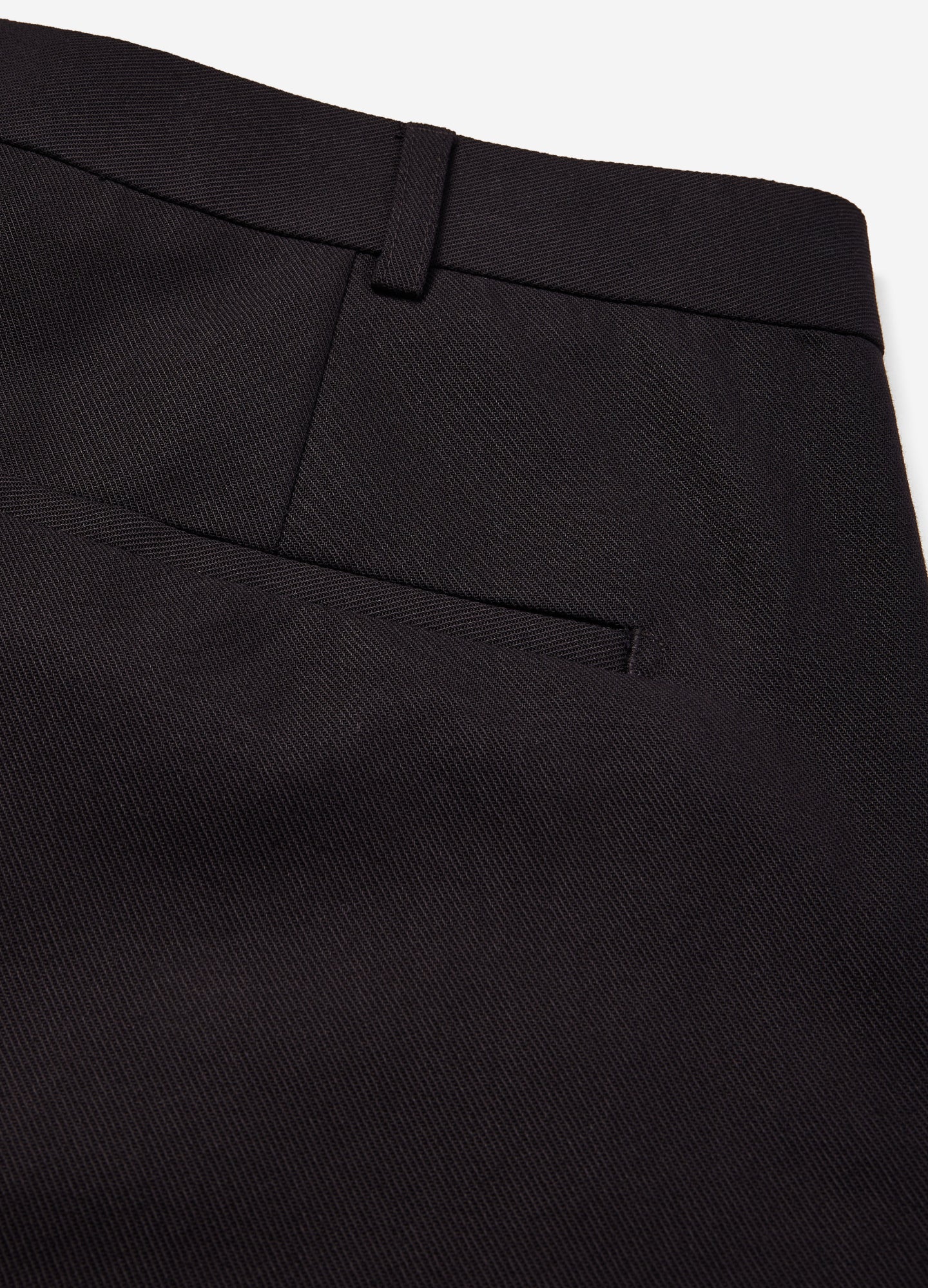 Relaxed Fit Cotton Pants Black