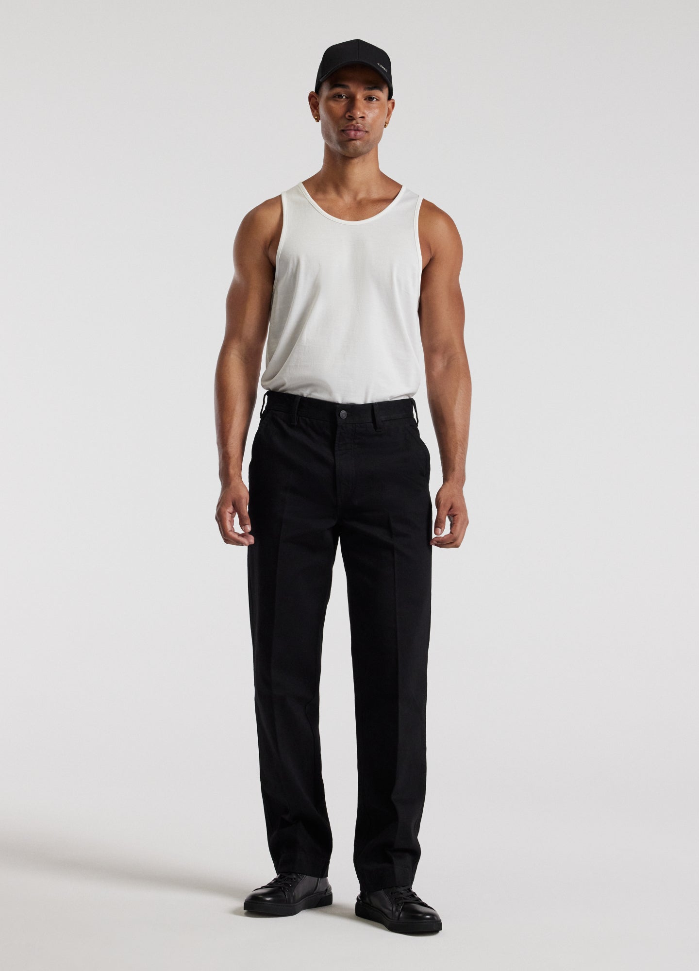 Loose Fit Denim Pants Black