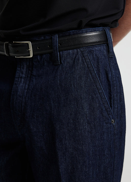 Loose Fit Denim Pants Navy