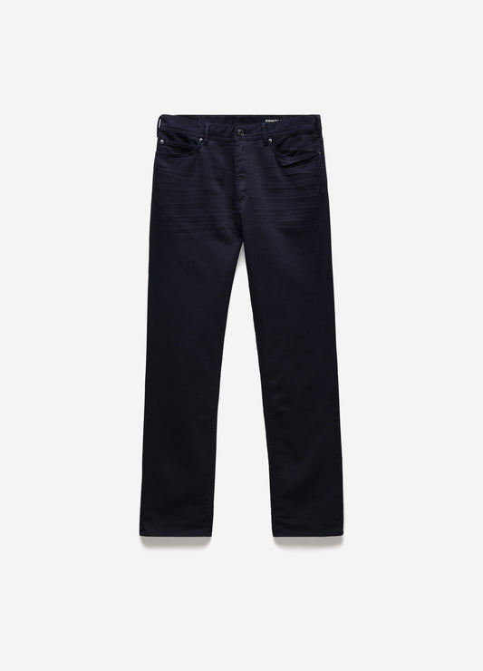 Straight Fit Dobby Denim Jeans Navy