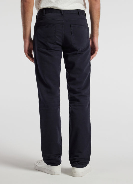 Straight Fit Dobby Denim Jeans Navy