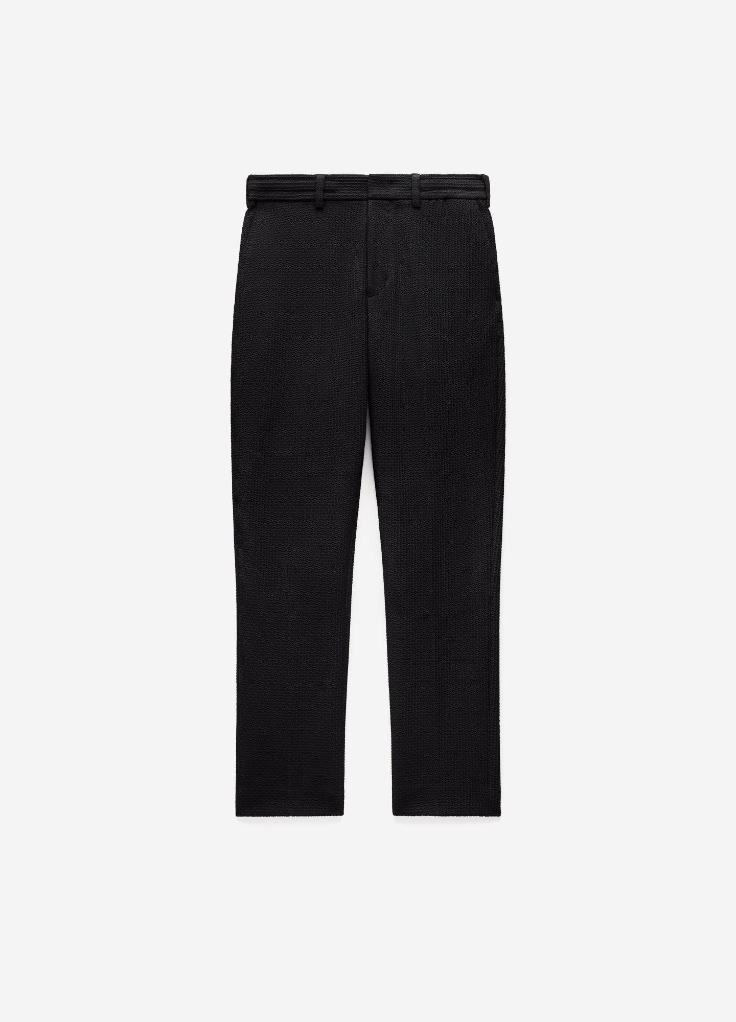 Textured Pants Black