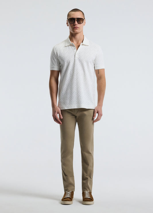 Slim Cotton Lyocell Chino Pants Walnut