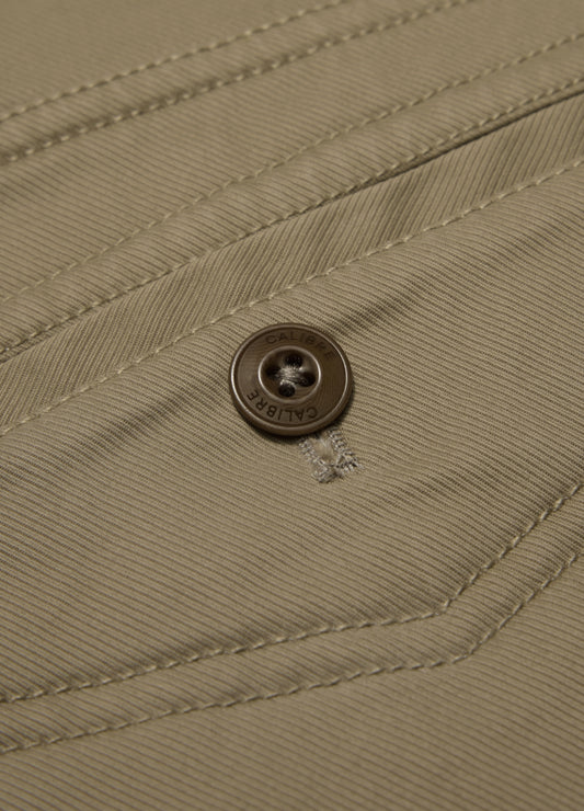 Slim Cotton Lyocell Chino Pants Walnut