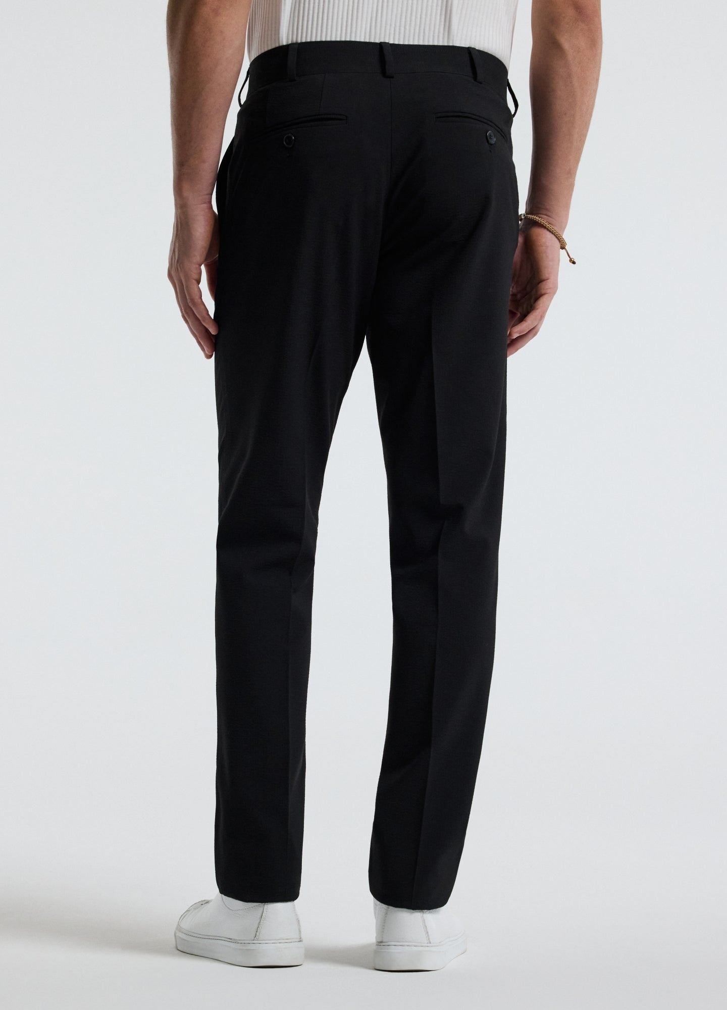 Tech Seersucker Pants Black