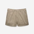 Linen Cotton Crepe Shorts Walnut