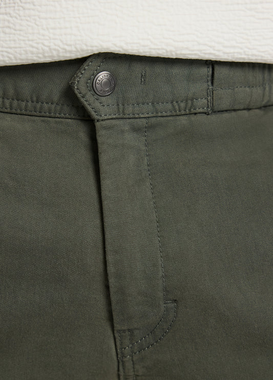 Dobby Denim Shorts Khaki
