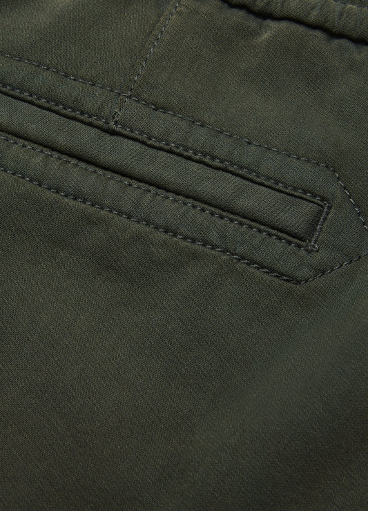 Dobby Denim Shorts Khaki