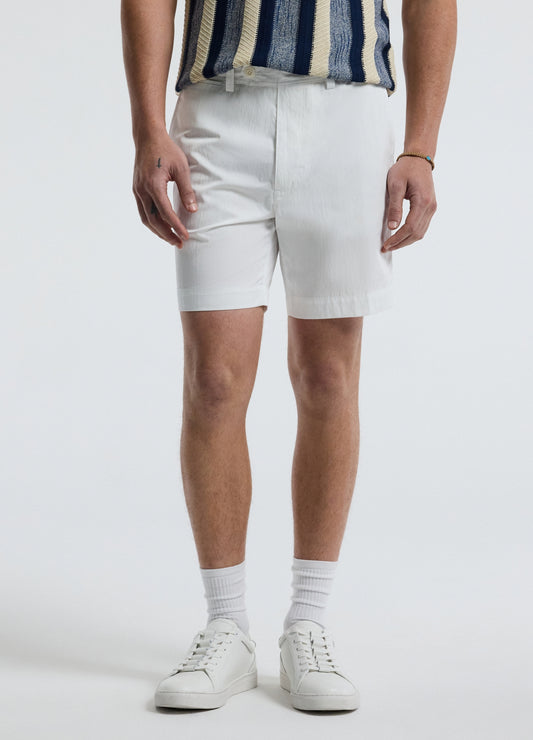 Tech Cotton Shorts White