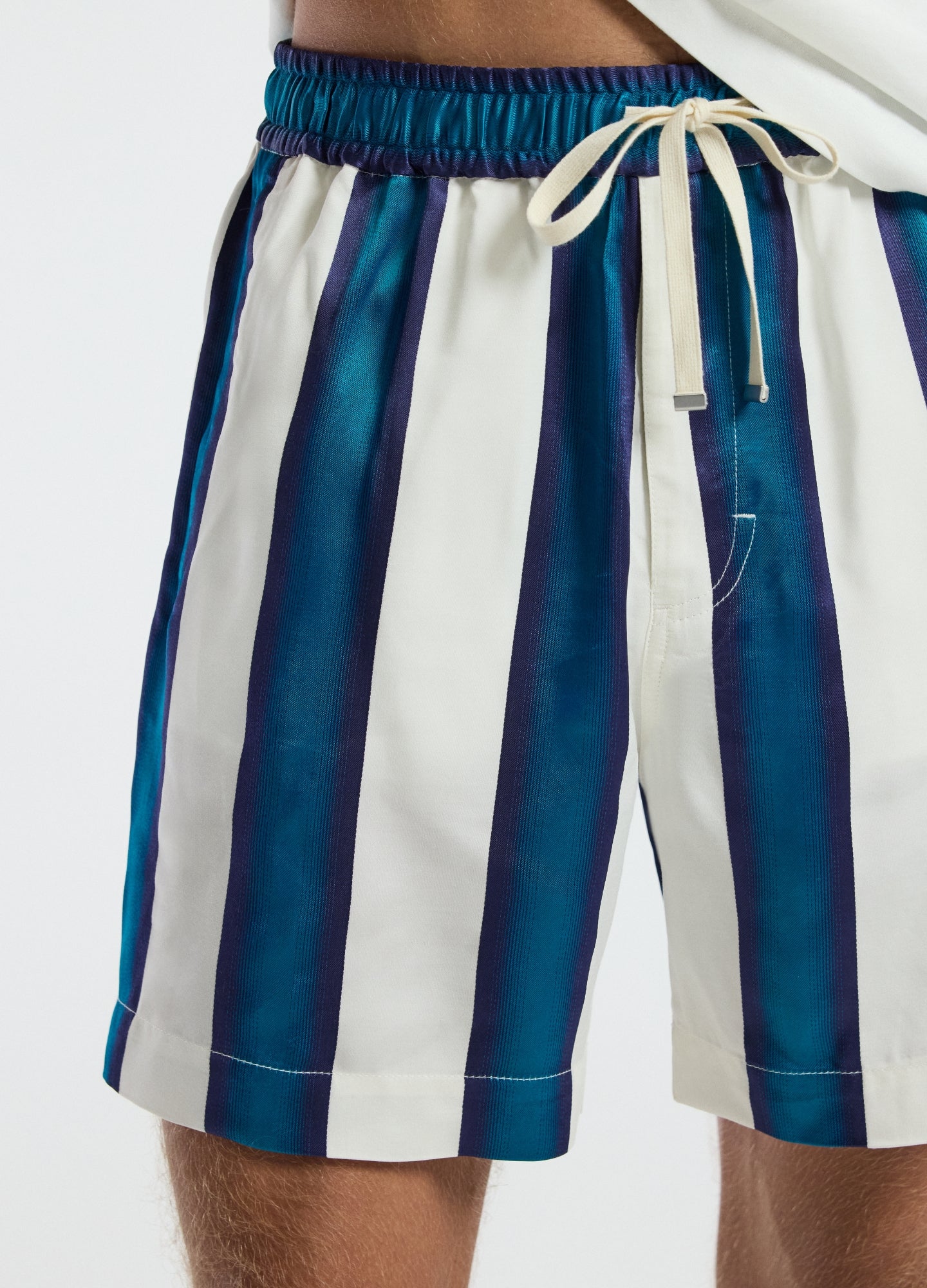 Ombre Stripe Shorts Pacific