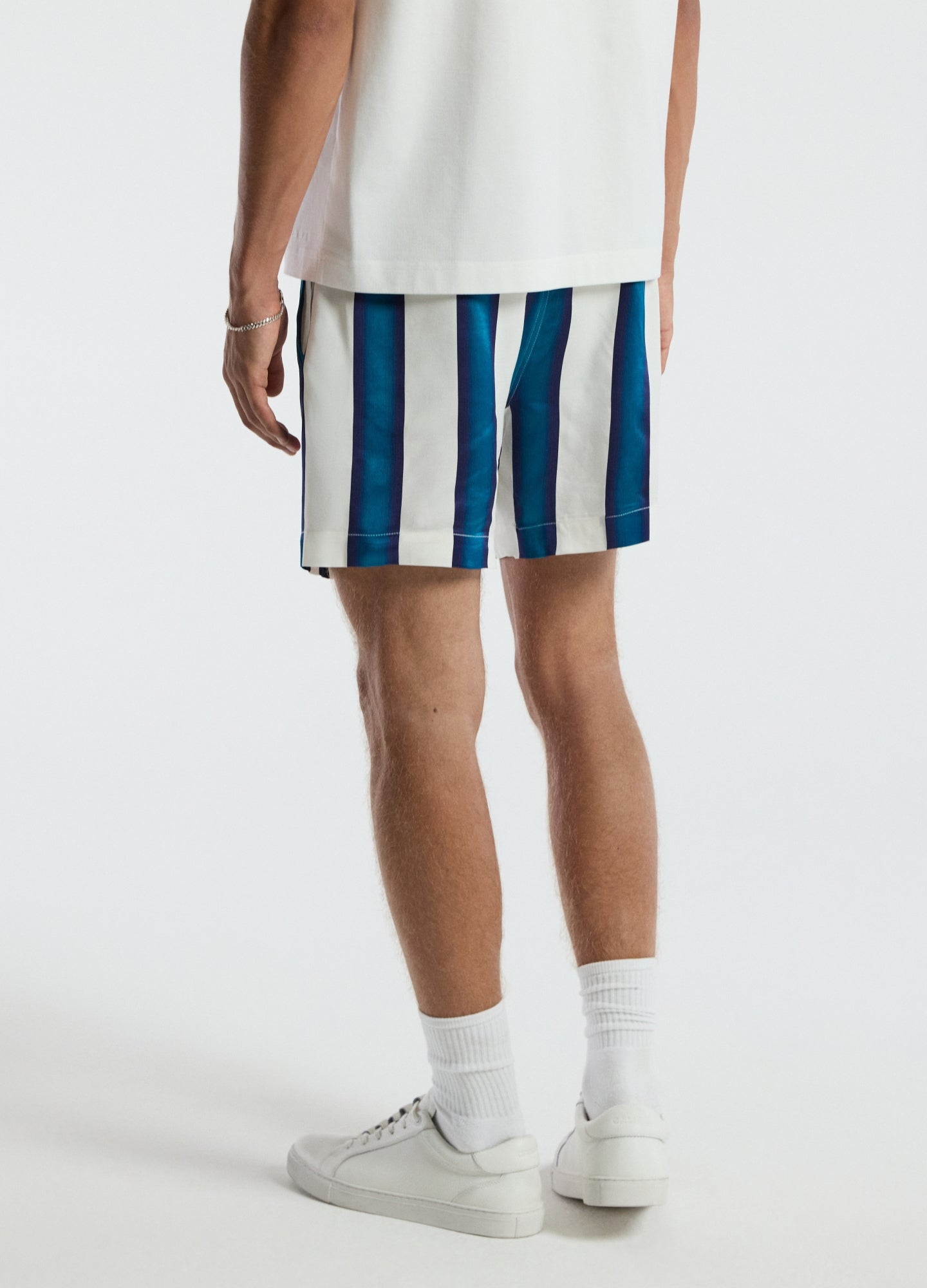 Ombre Stripe Shorts Pacific