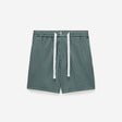 Striped Seersucker Knit Shorts Sea Green