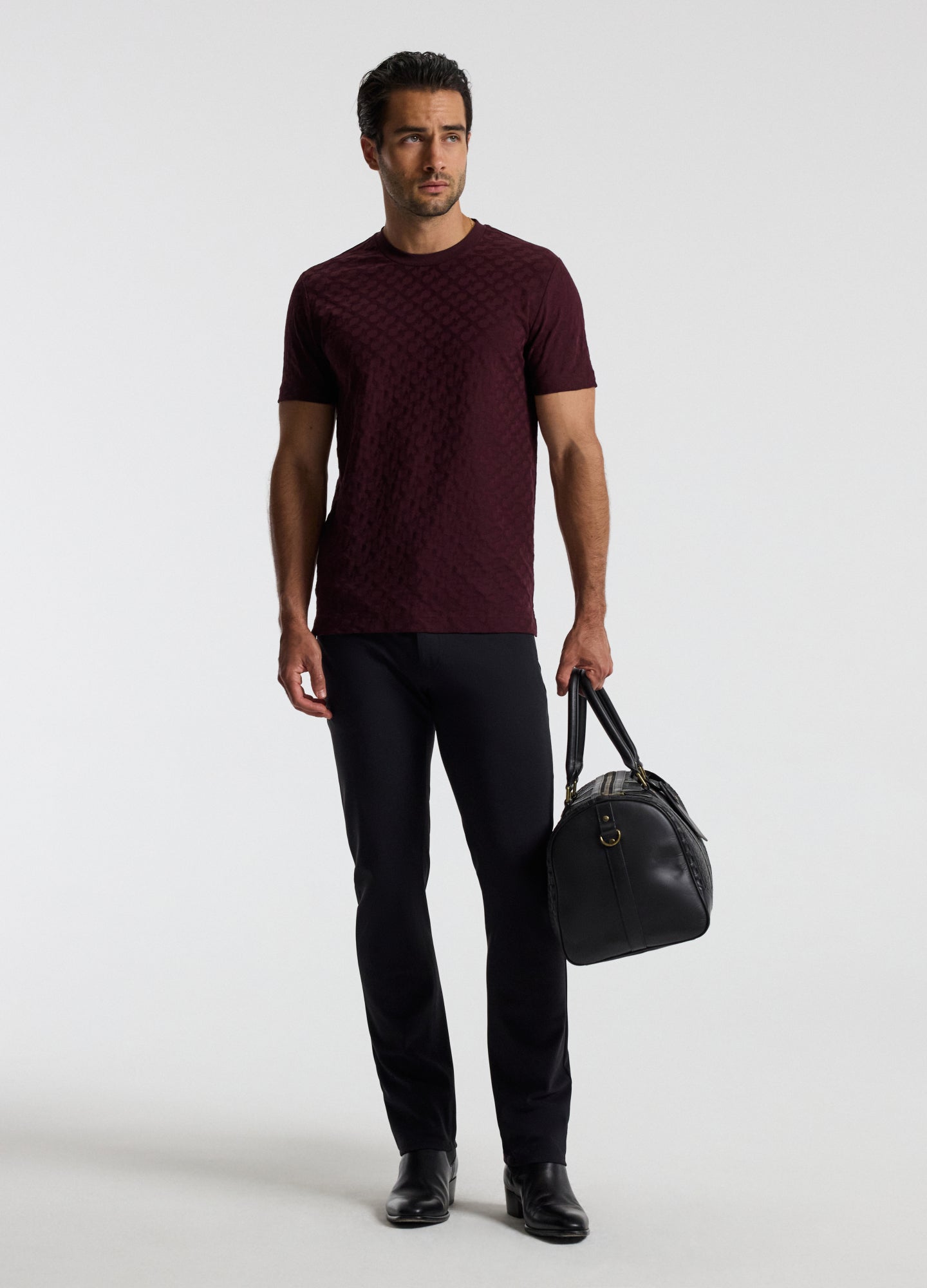 Slim Fit Performance Technical Jeans Black