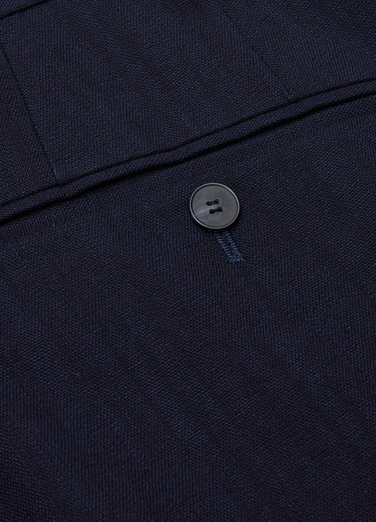 Slim Stretch Textured Pants Navy