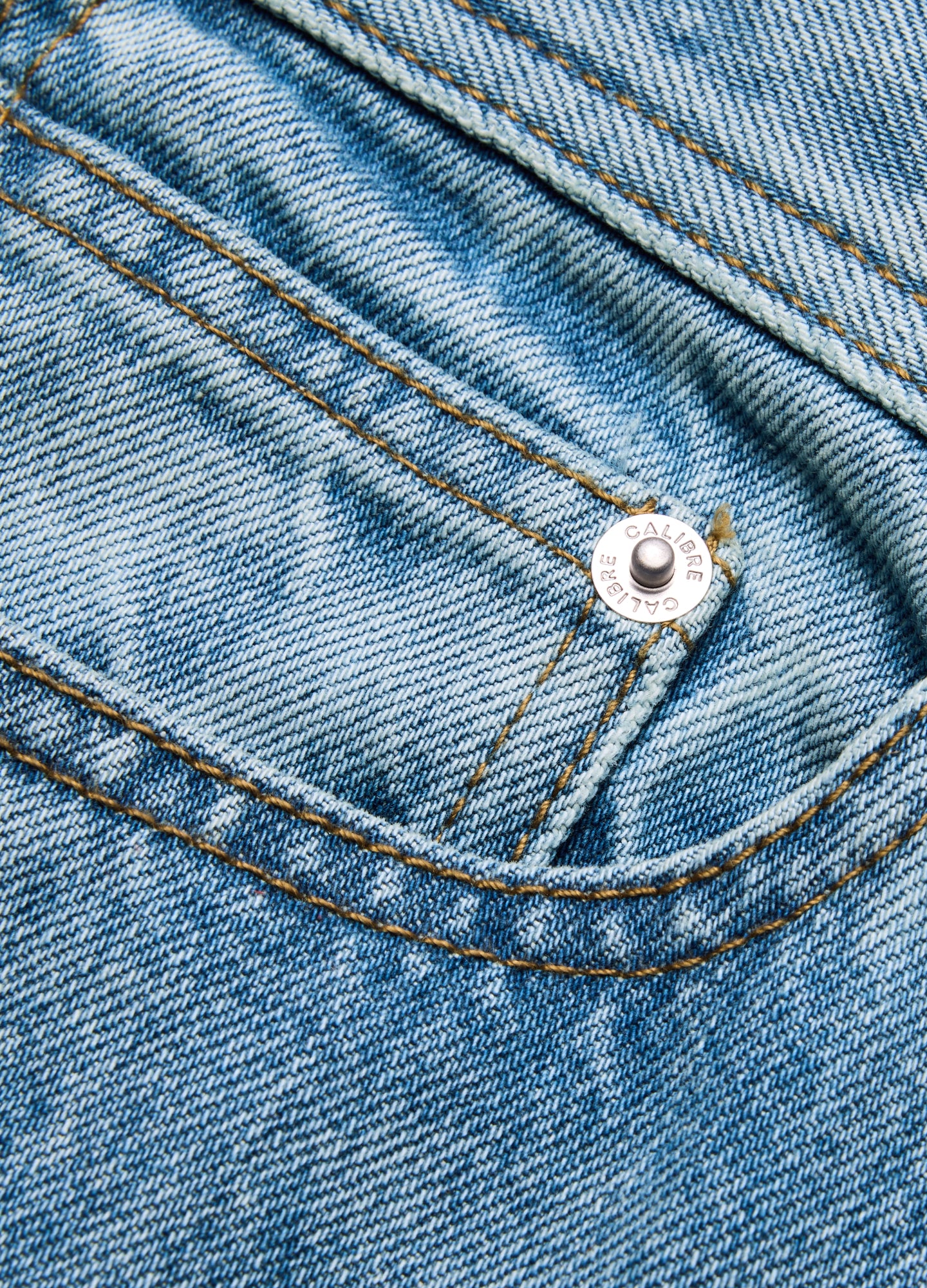 Straight Fit Bleached Jeans Light Blue