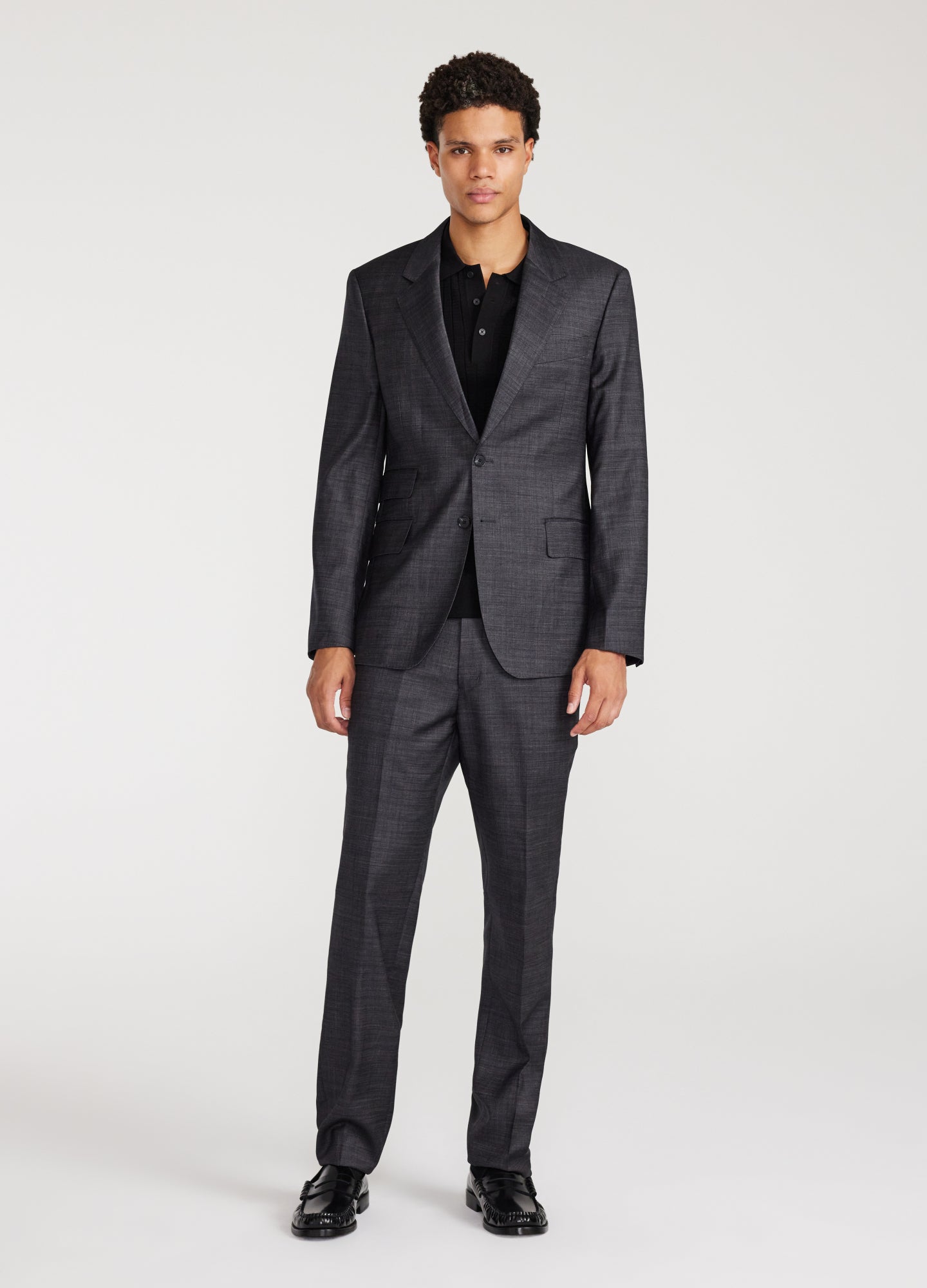 Refined Thatch Suit Jacket Granite