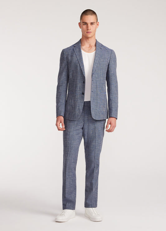 Crossweave Suit Pants Blue