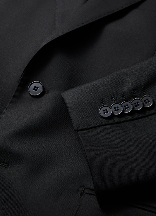 Wool Suit Jacket Black