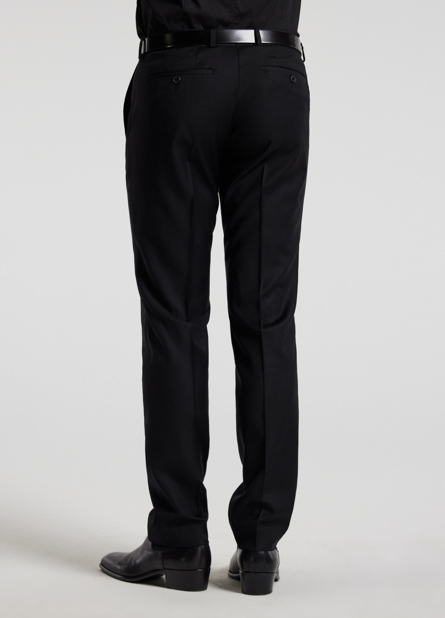 Wool Suit Pants Black