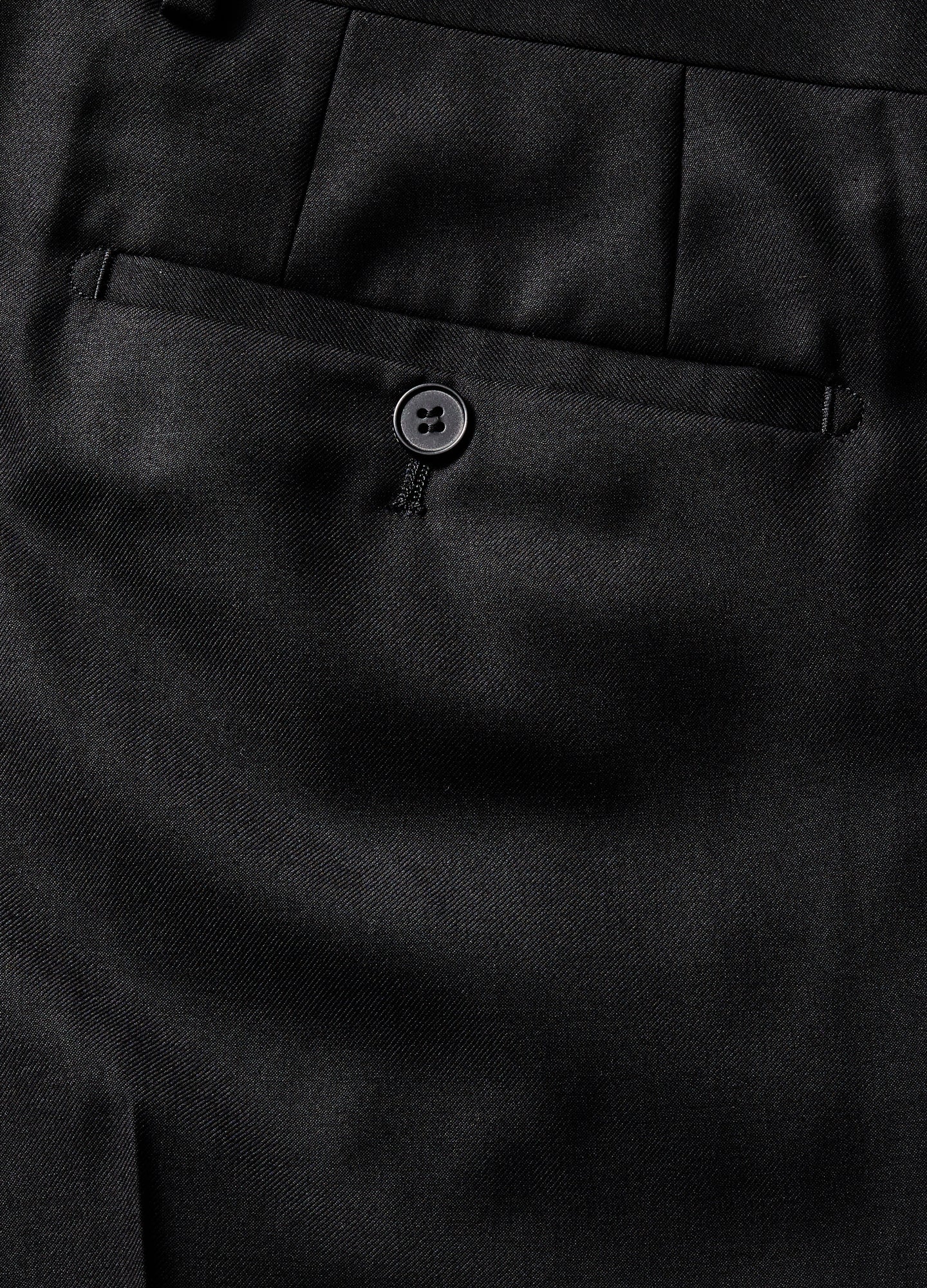 Wool Suit Pants Black