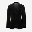 Velvet Tuxedo Jacket Black