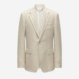 Linen Cotton Twill Suit Jacket Natural