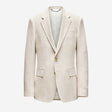 Linen Cotton Twill Suit Jacket Natural
