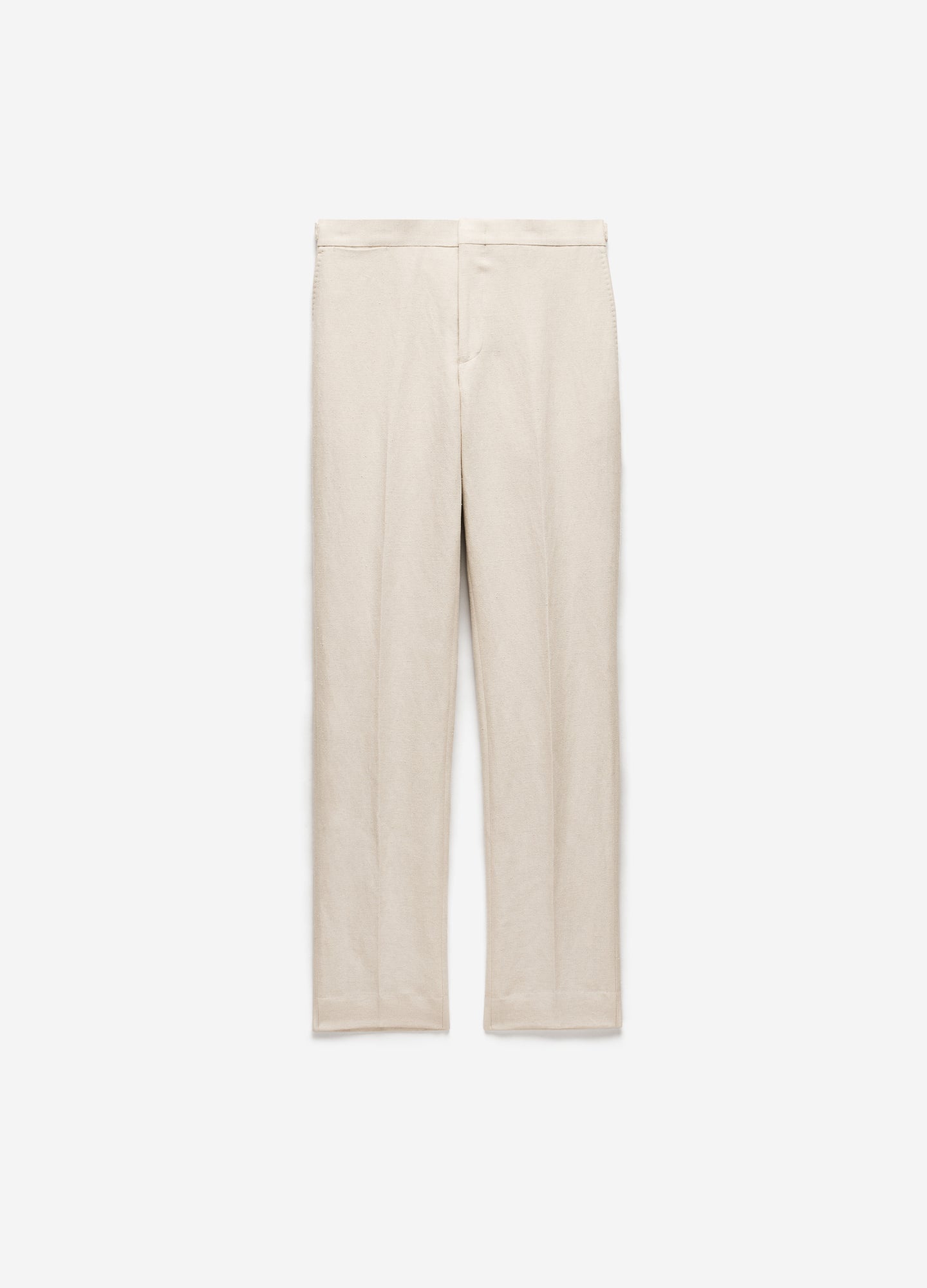 Linen Cotton Twill Suit Pants Natural