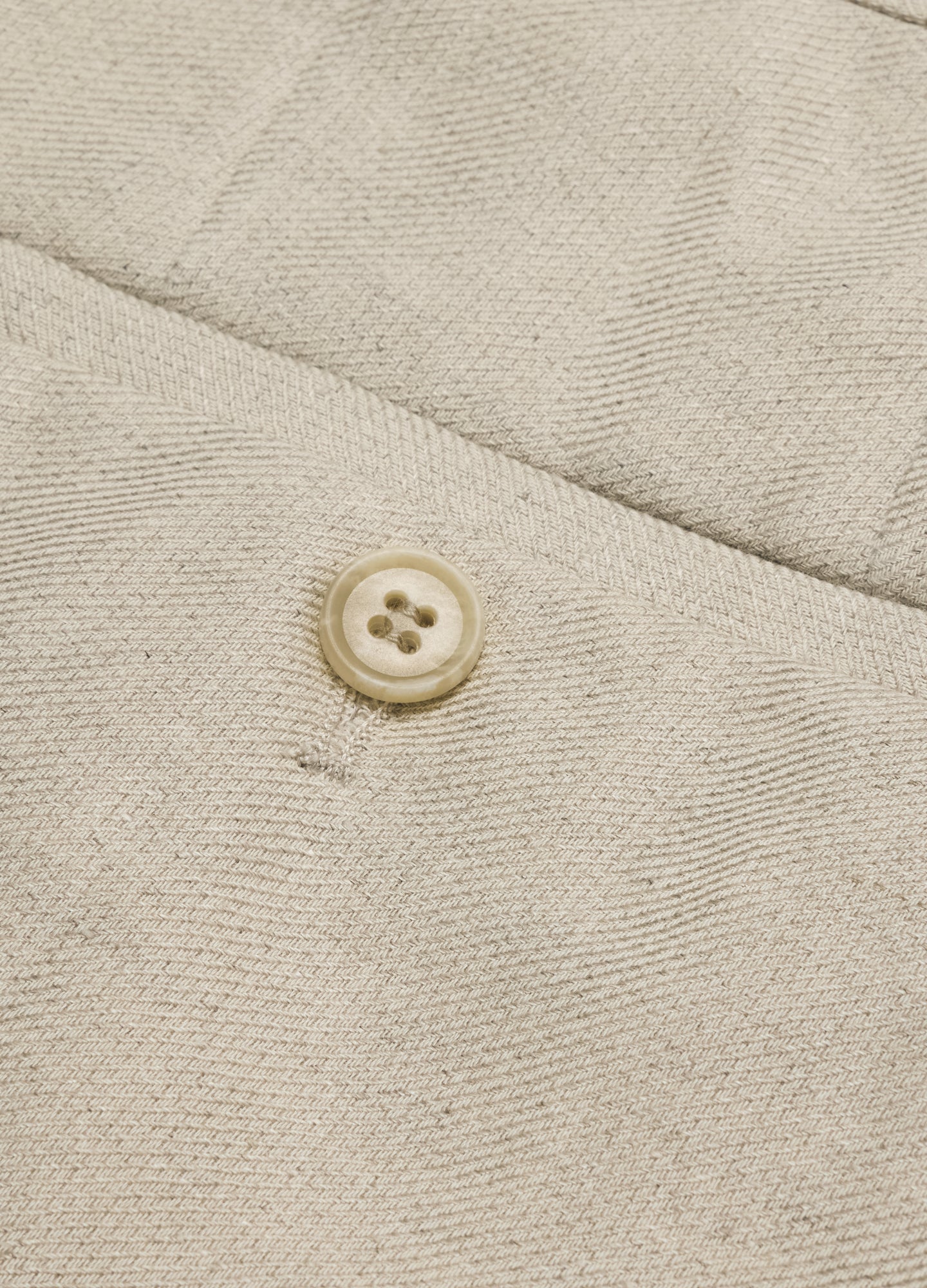 Linen Cotton Twill Suit Pants Natural