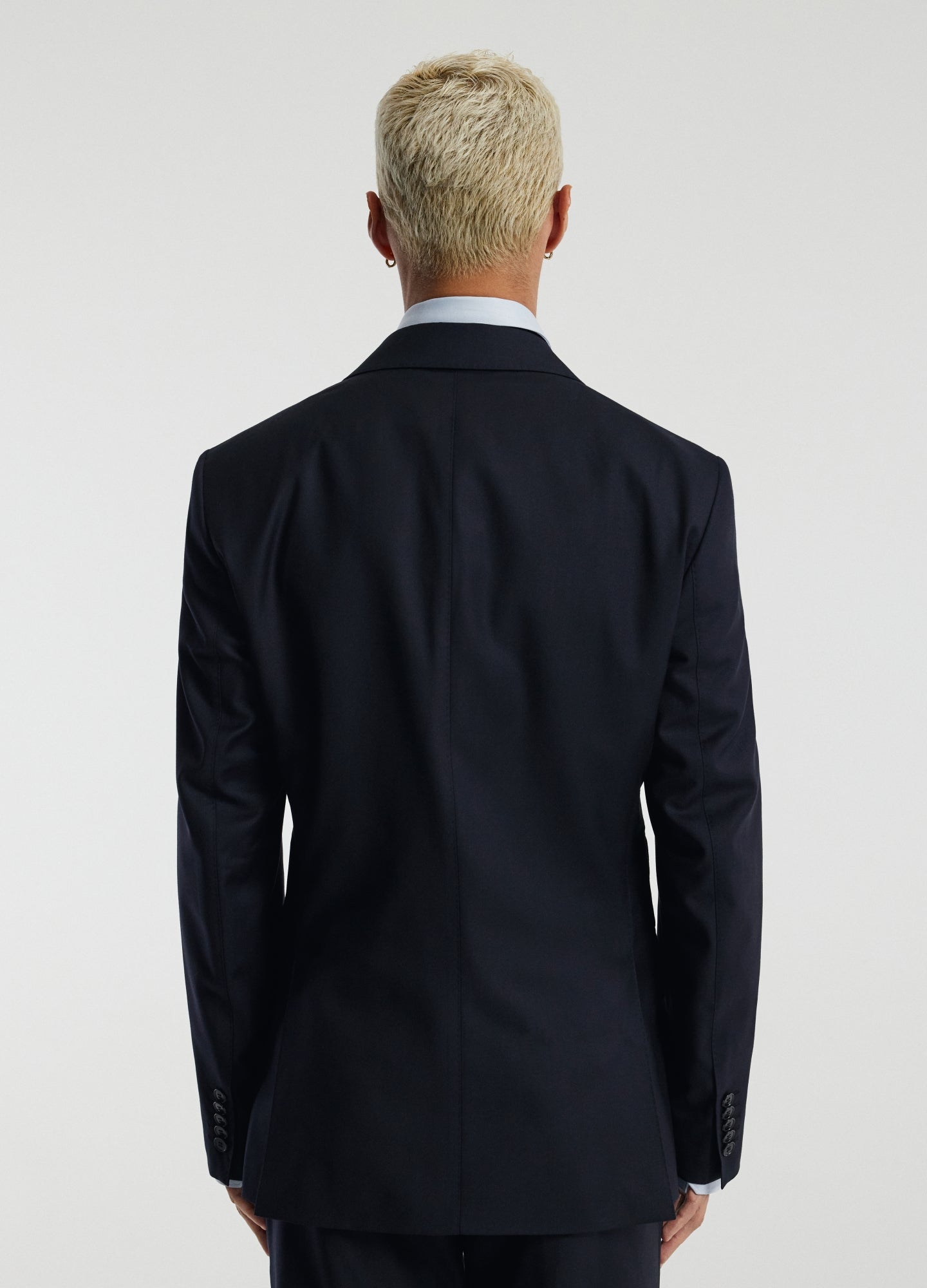 Wool Twill Suit Jacket Navy