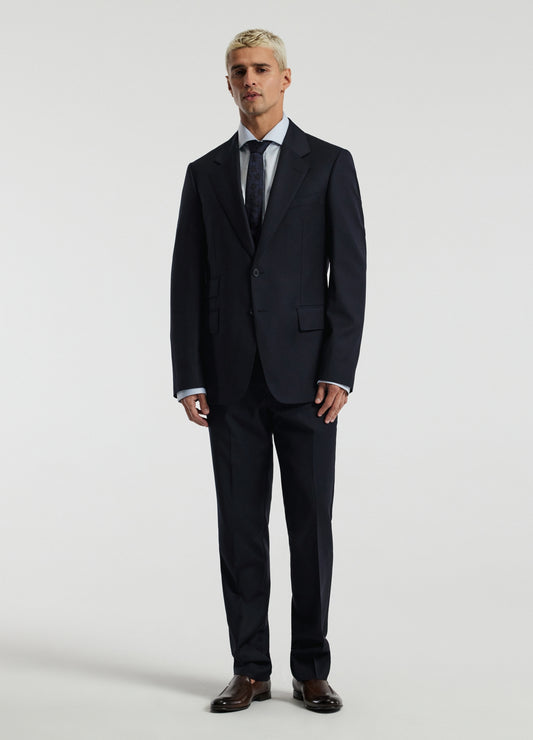 Wool Twill Suit Pants Navy