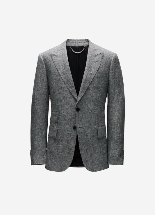 Melange Linen Suit Jacket Iron