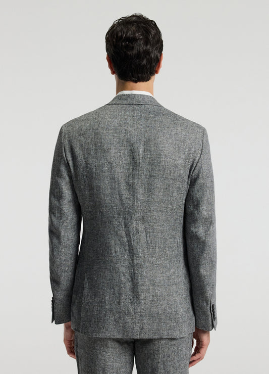 Melange Linen Suit Jacket Iron
