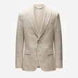 Tailored Crosshatch Suit Jacket Cream